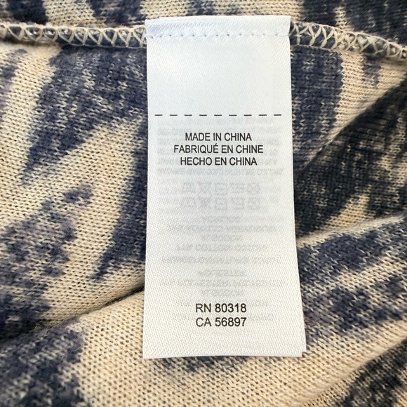 Lucky Brand Aztec Print Fringed Brushed Knit Cardigan Sweater Cardigan Size XL - Picture 6 of 7